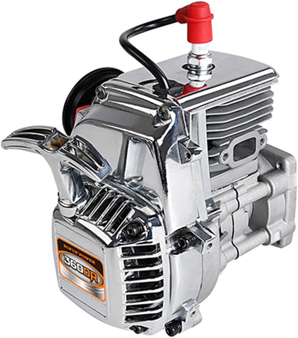 FLMLF 36CC Dual Ring 4 Bolts Chrome Engine for 1/5 Losi 5ive T ROFUN ROVAN LT King Motor X2 DBXL Redcat Rc Car Parts