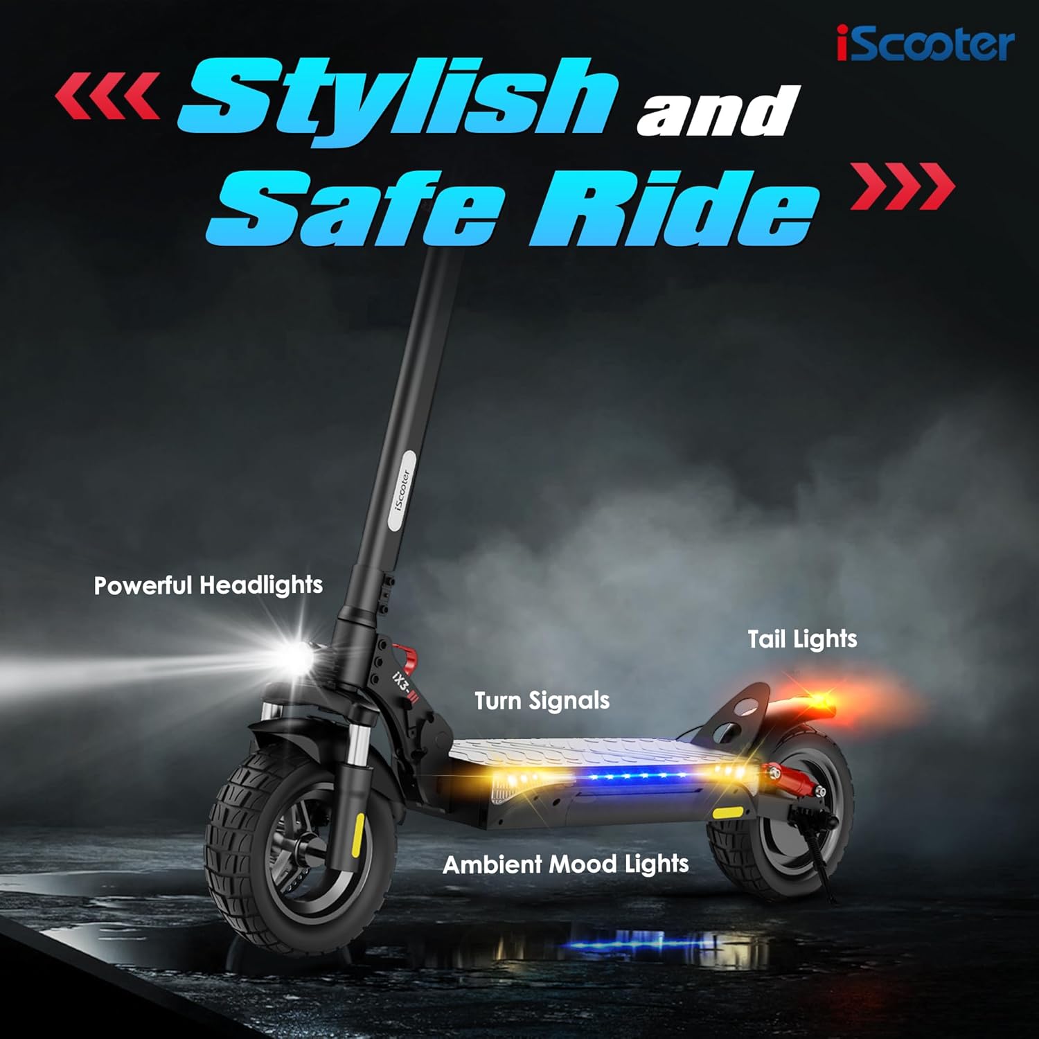 iScooter Electric Scooter Adults, 10