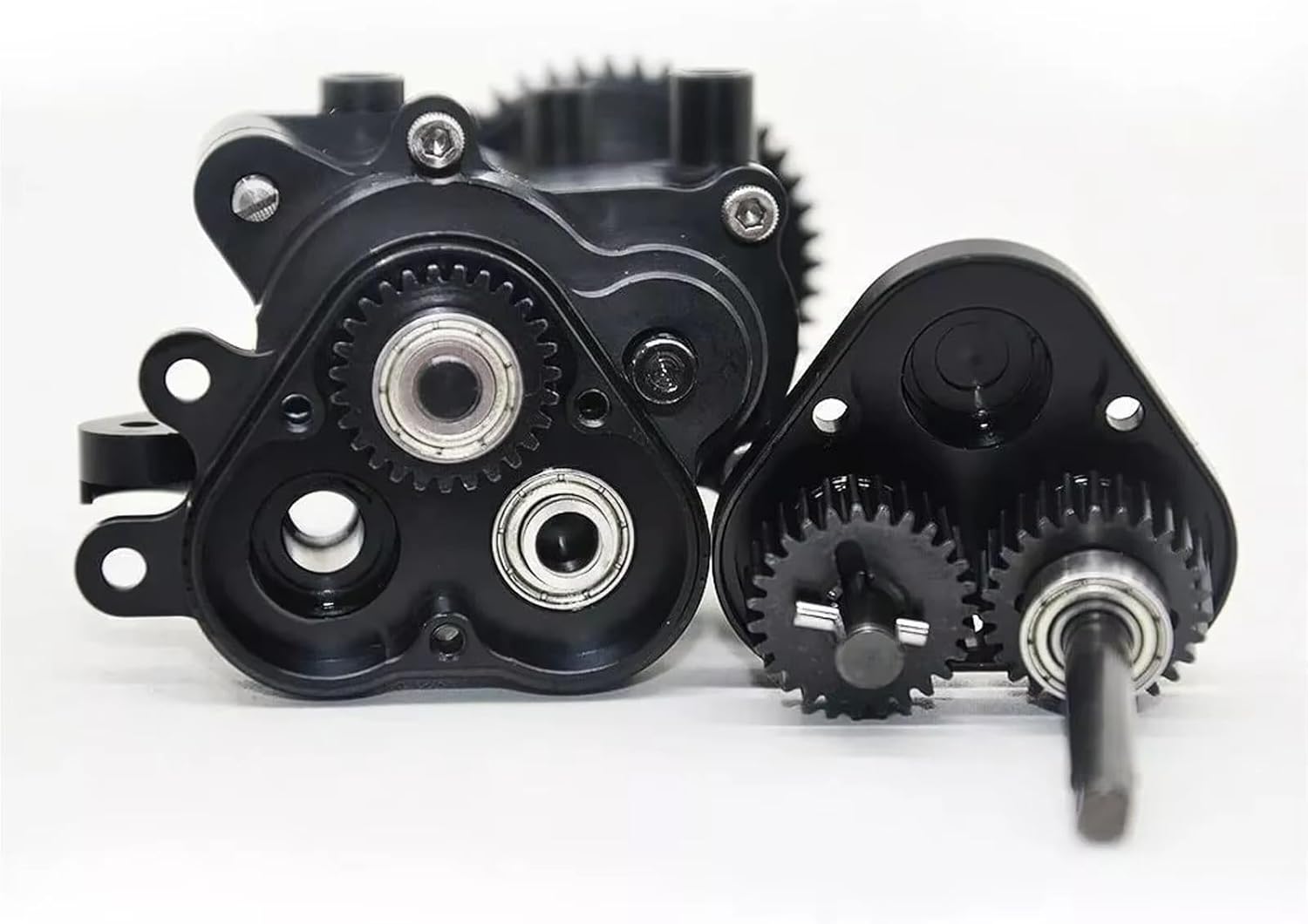 RC Gearboxes For TRX-4 1/10 Metal Gearbox Set RC Crawler Car Upgrade Parts Transmission Case Gears