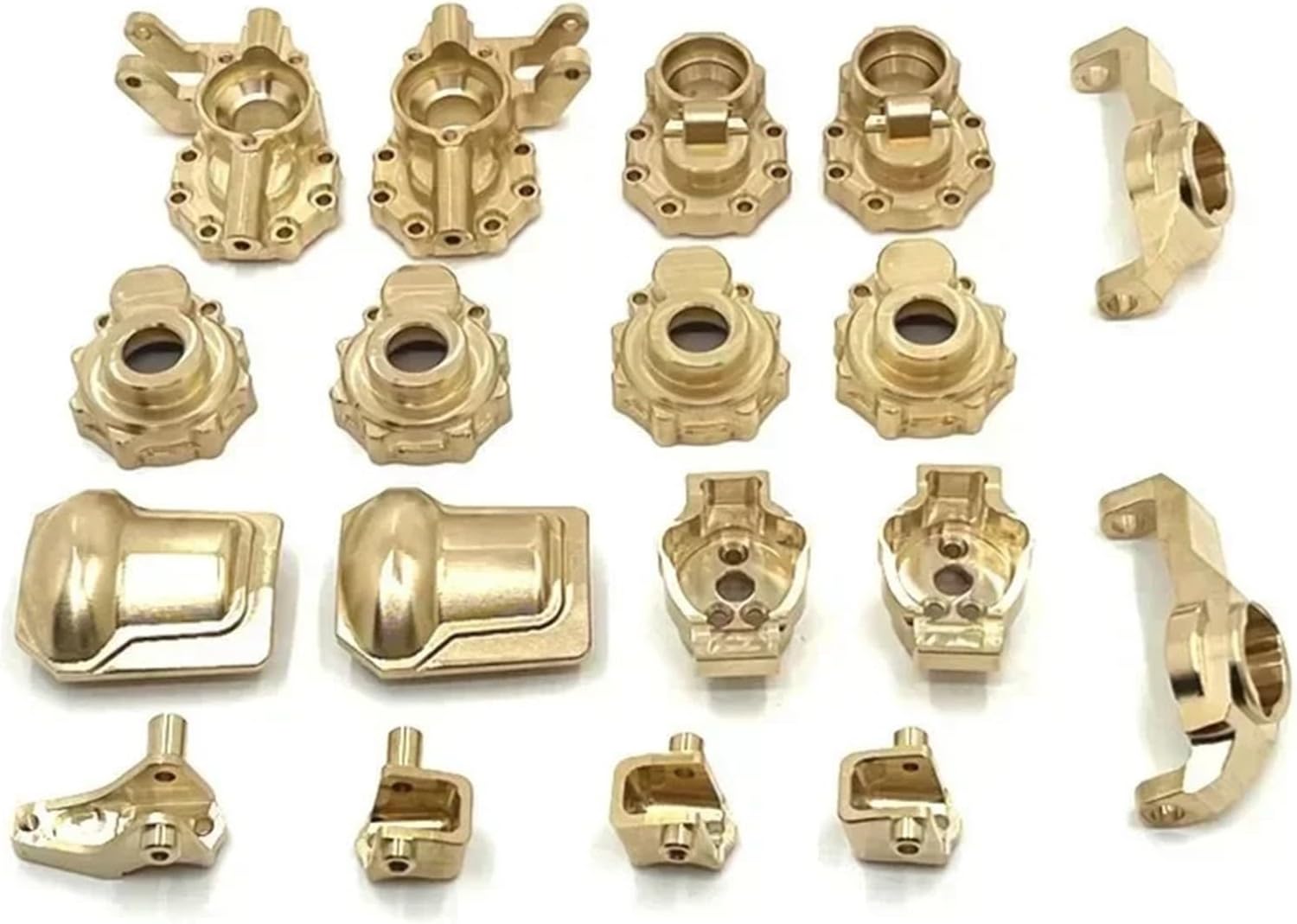 RC Car Toys For Wltoys 104006 104010 104020 104026 1/10 Brass Portal Axle Gear Housing Brass RC Car Upgrade Parts Accessories