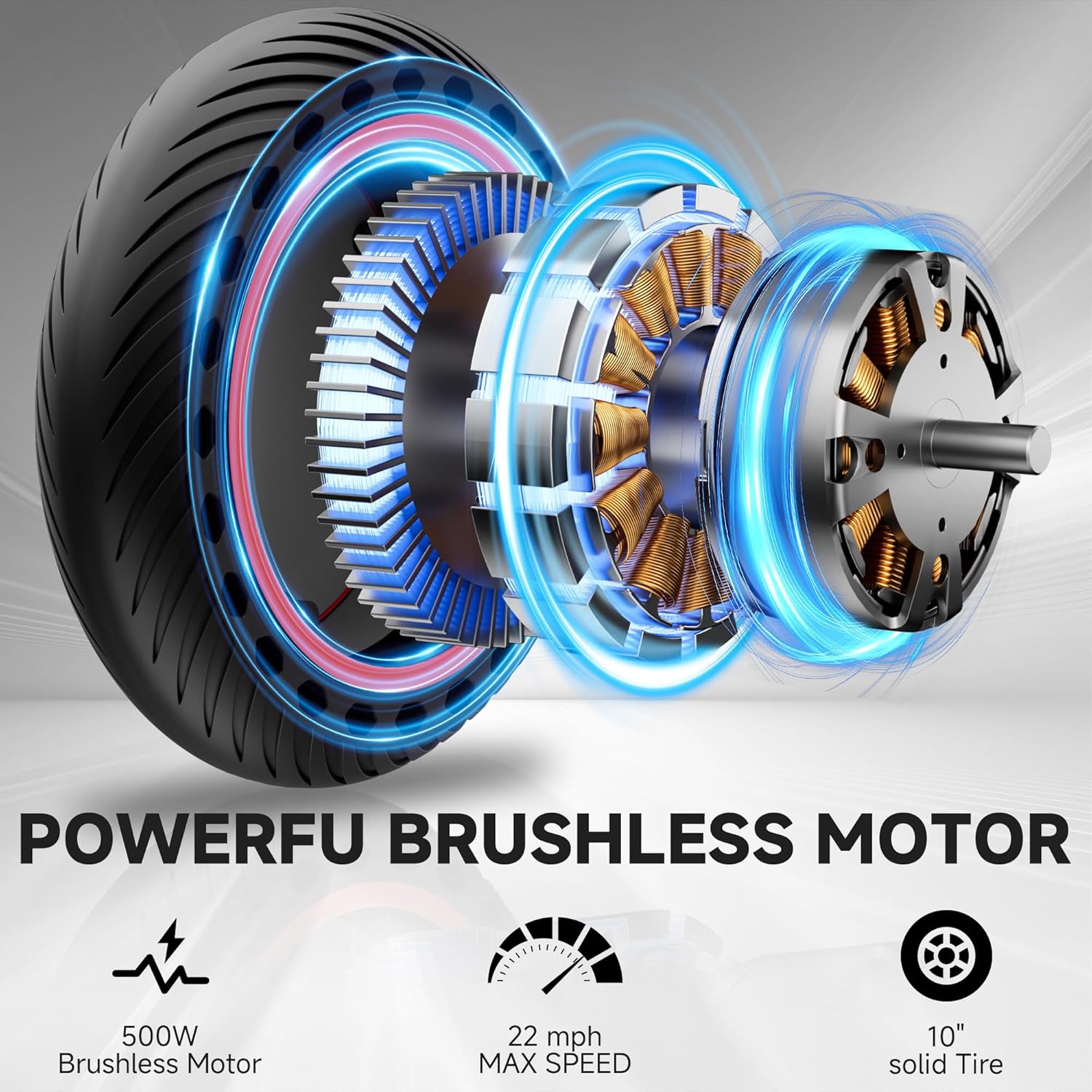 Electric Scooter for Adults with Dual Suspension System - 10