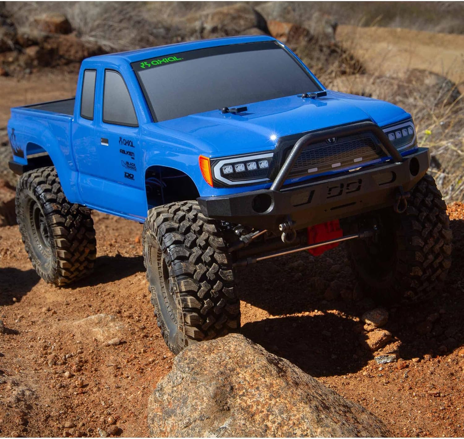 Axial RC Truck 1/10 SCX10 III Base Camp 4WD Rock Crawler Brushed RTR (Batteries and Charger Not Included), Blue, AXI03027T1