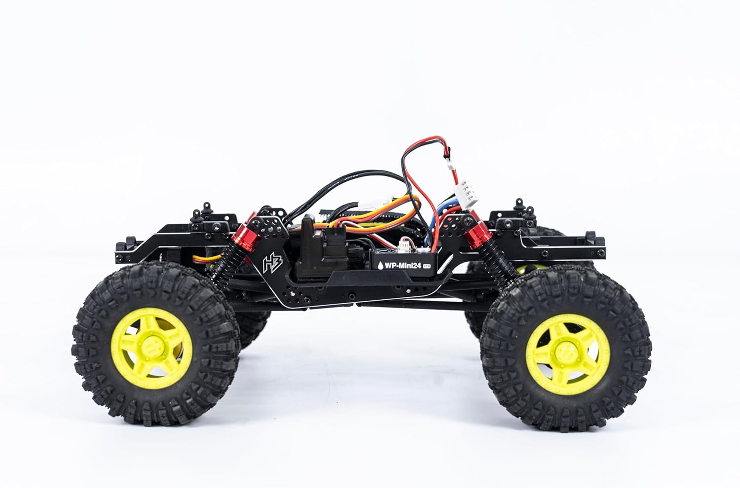 HOBBYPLUS Helidirect 1/18 RC Crawler - CR18P PRO Brushless Juice Up 4x4 RTR w HBW Electronics 2.4GHz 4CH TX 3S Lipo Battery - Remote Control Car 1/18 RC Rock Crawler 4WD Off-Road for Adults - Yellow