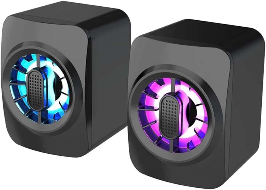 Wired Computer Speakers Input Desktop Amplifier for Laptop PC Phone 6W Audio Multimedia Loudspeaker