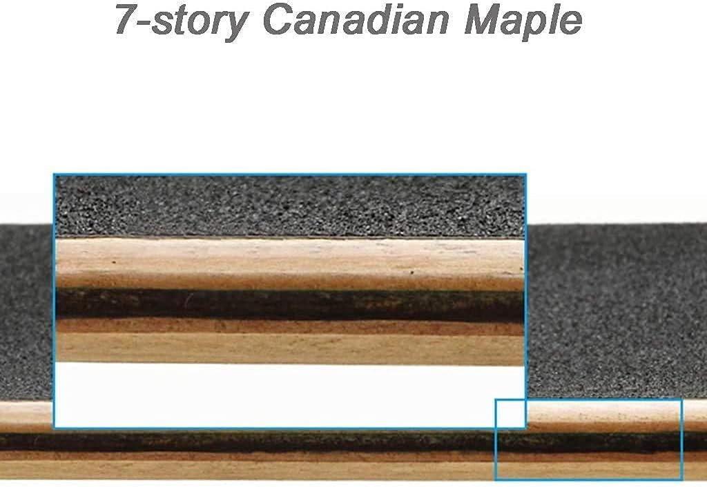 Four-Wheel Skateboard Four-Wheel Double Kick Skateboard concave Design 7-Layer Maple Mini Skateboard Suitable for Adults Teenagers and Children 30.7X 7.5 inches