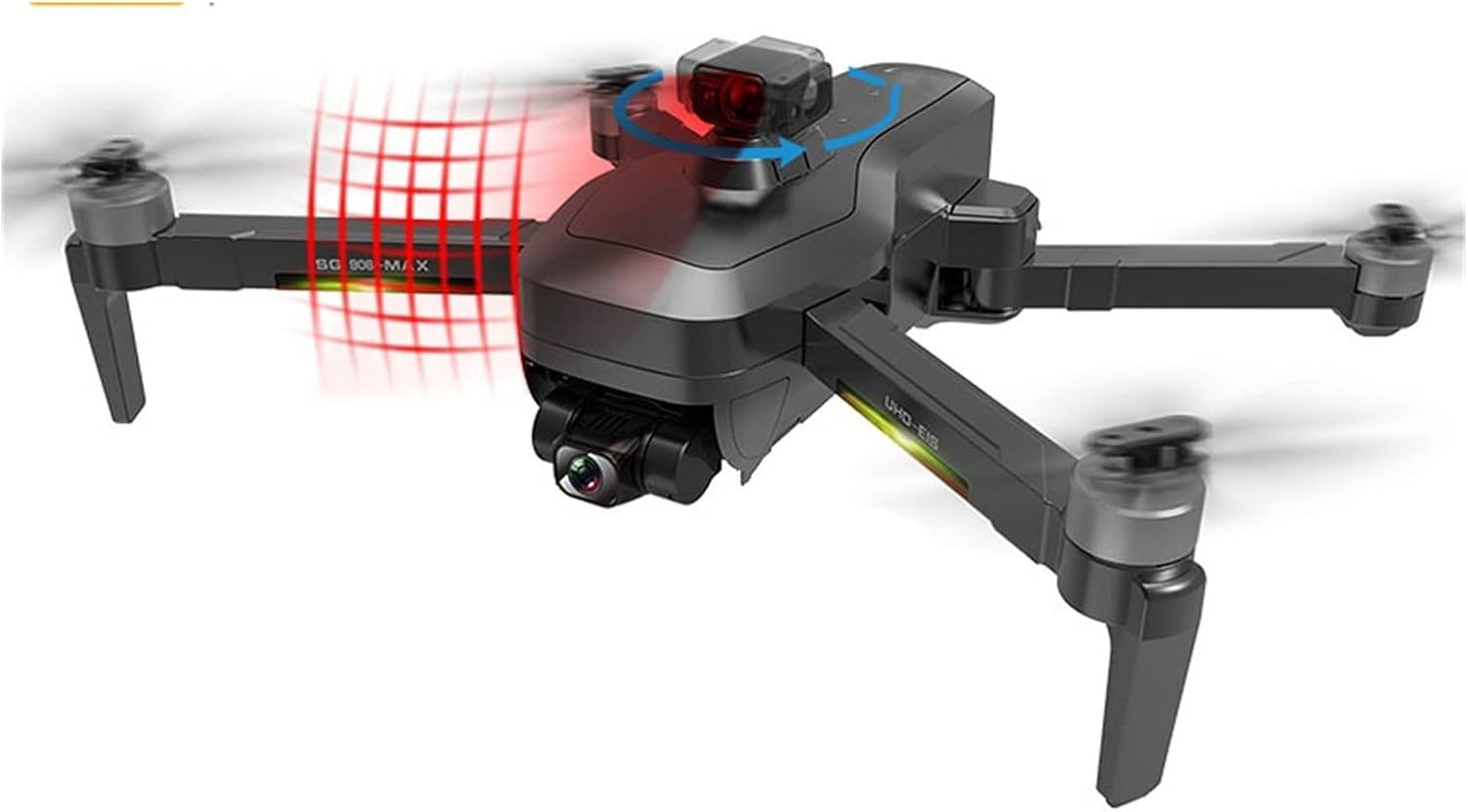 Drone 3-Axis 4K HD Camera Drone 360 Obstacle Avoidance FPV 5G WiFi 3K RC Distance Professional GPS Dron Quadcopter One Key Take Off/Landing (Color : MAX-2B Size : 1) (Max1 3b)