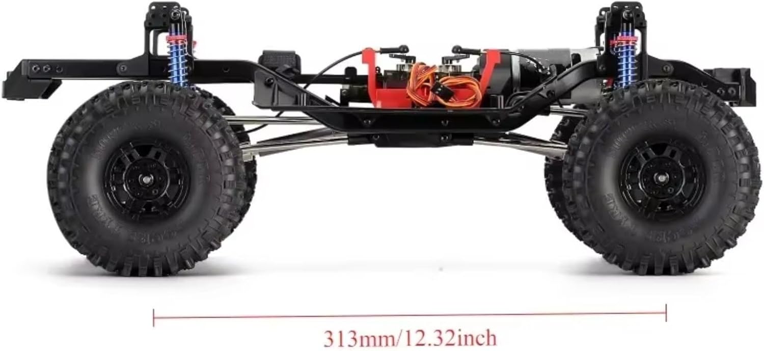 For TRX-4 1/10 AX-8508 313mm Wheelbase For Chassis Frame With Differential Portal Axle High Low Speed RC Crawler Car RC Crawler Frame(With Tires)