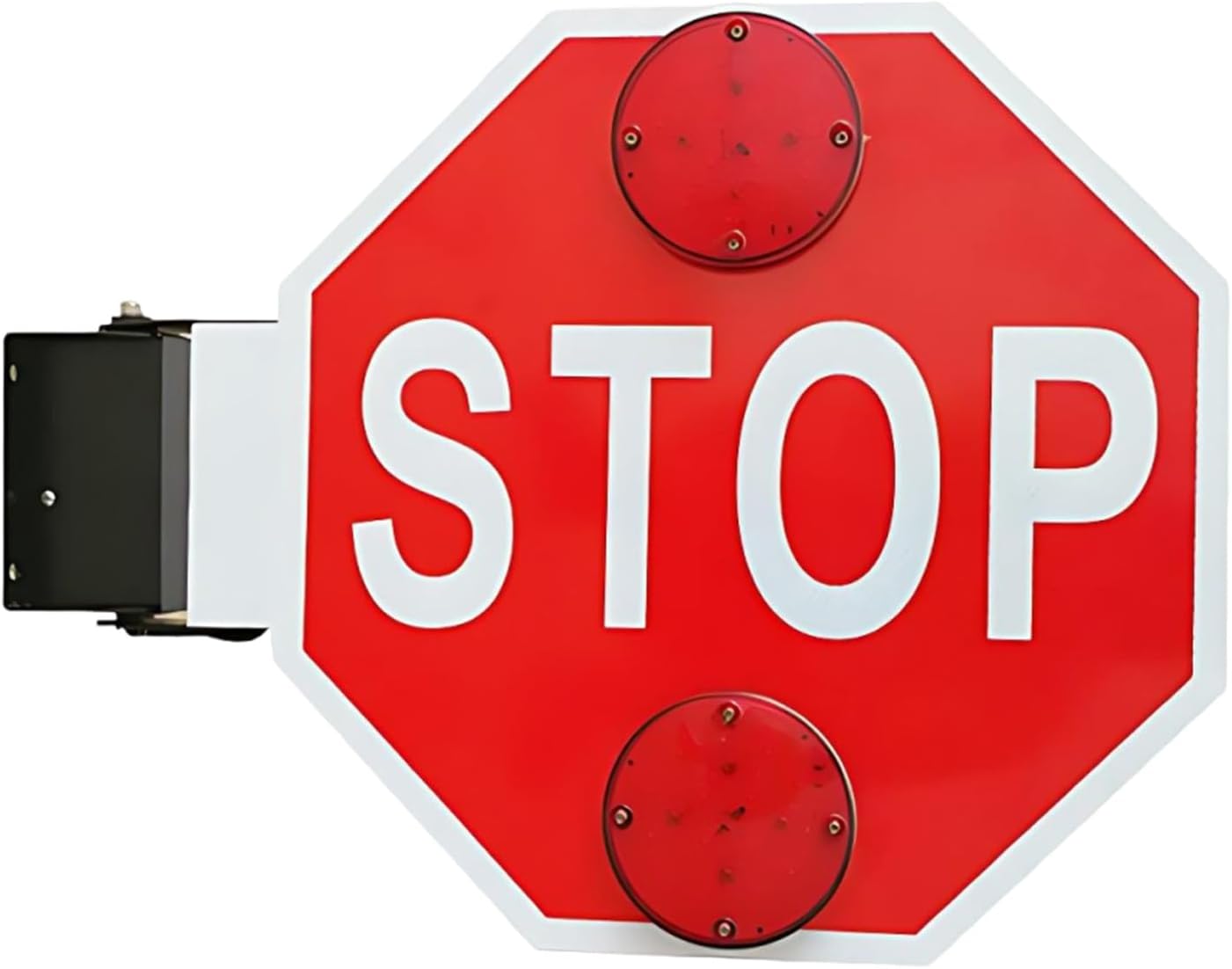 18″ Stop Sign, Dc 12v/24v, 1/2/4 Pcs,Public Traffic Safety Led Flashing School Bus Stop Light Sign, Electric School Bus Stop Signs 2Pcs-12V