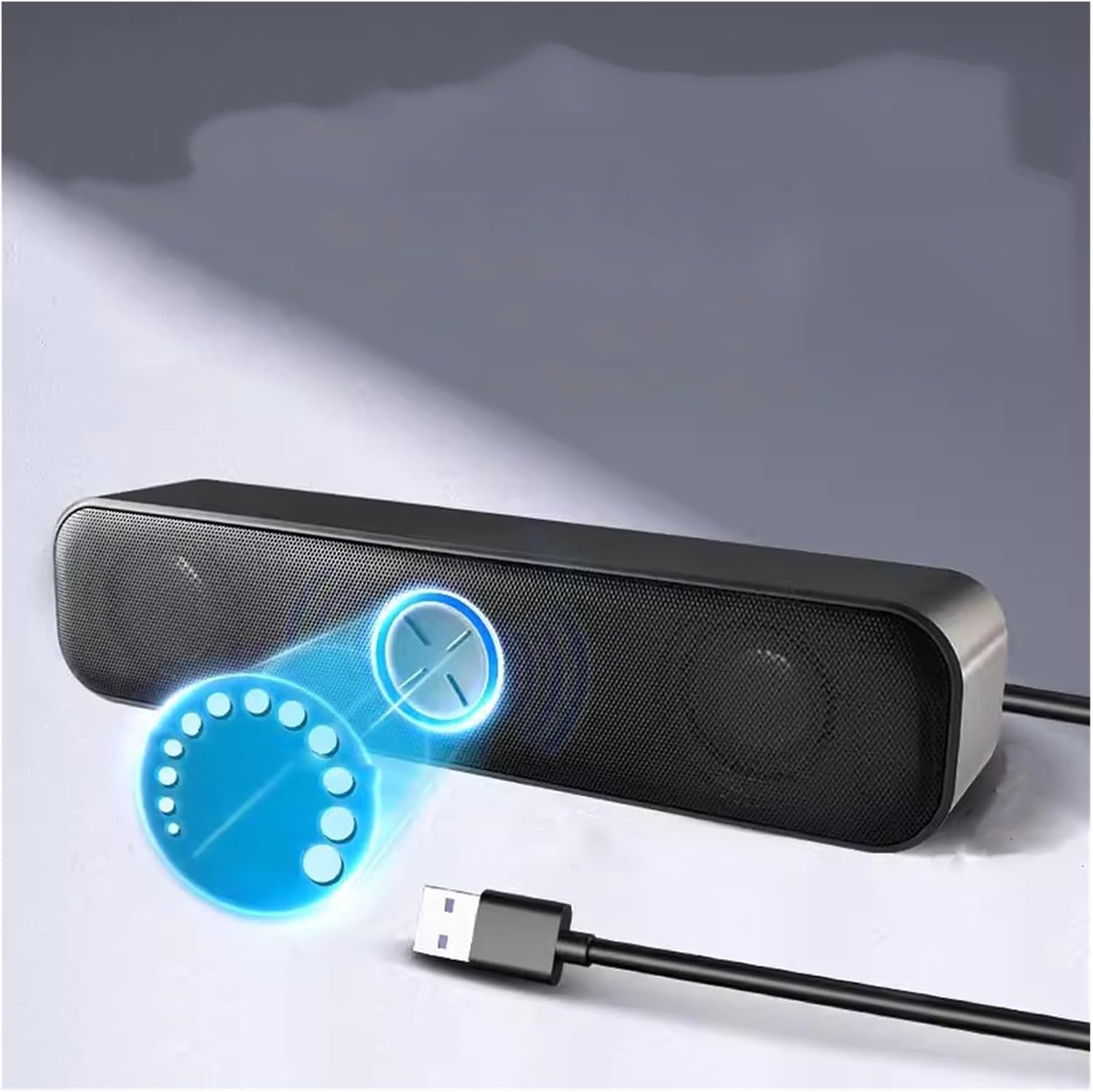Laptop Dedicated Computer Audio Interface, Desktop Small Speaker with Built-in Sound Card Direct Insertion