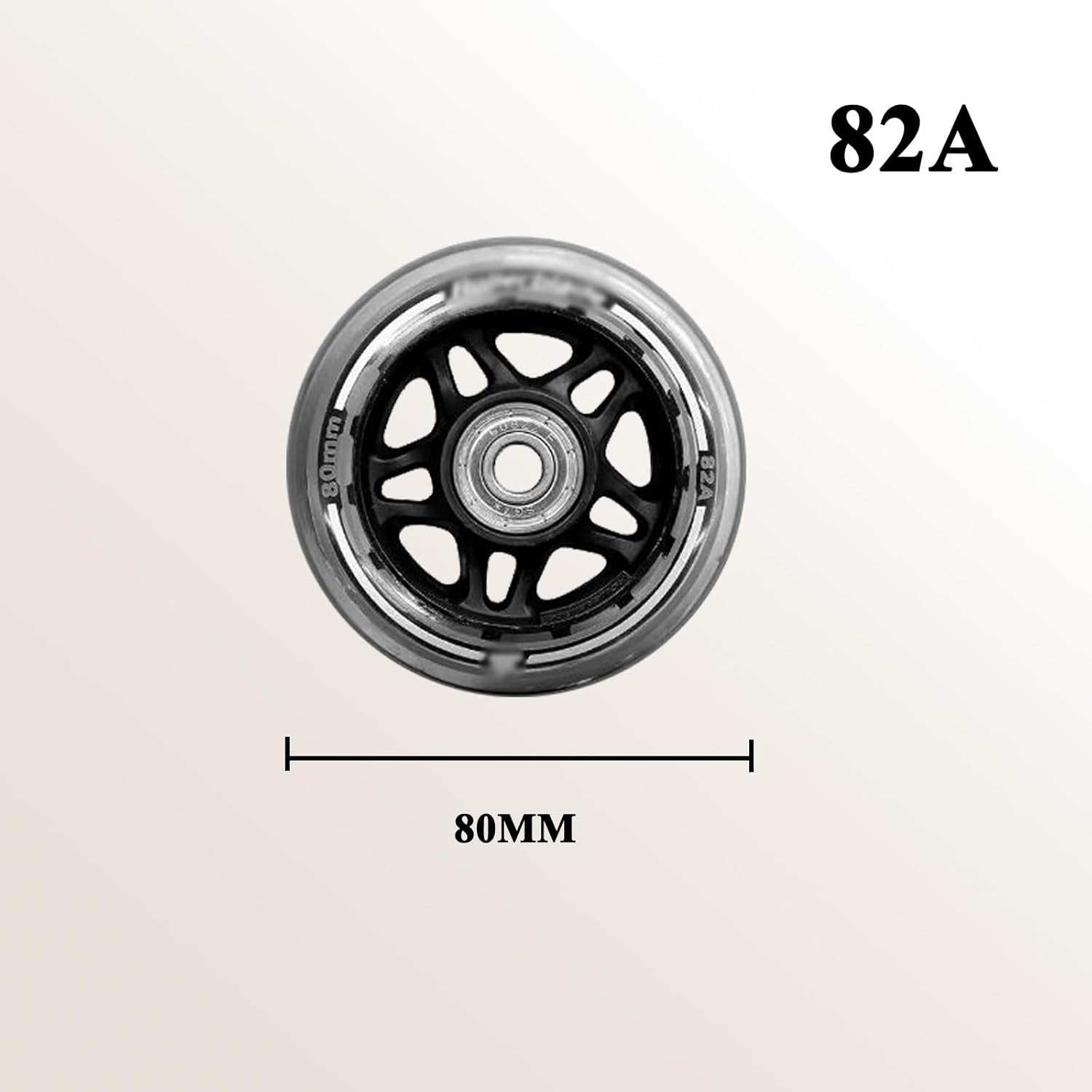 Skate Wheels Replacement, 80A 82A Inline Skate Wheels Roller Skate Wheels Roller Blade Skating Wheels 72MM/76MM/80MM, Intended for Roller Blade Wheel Replacement