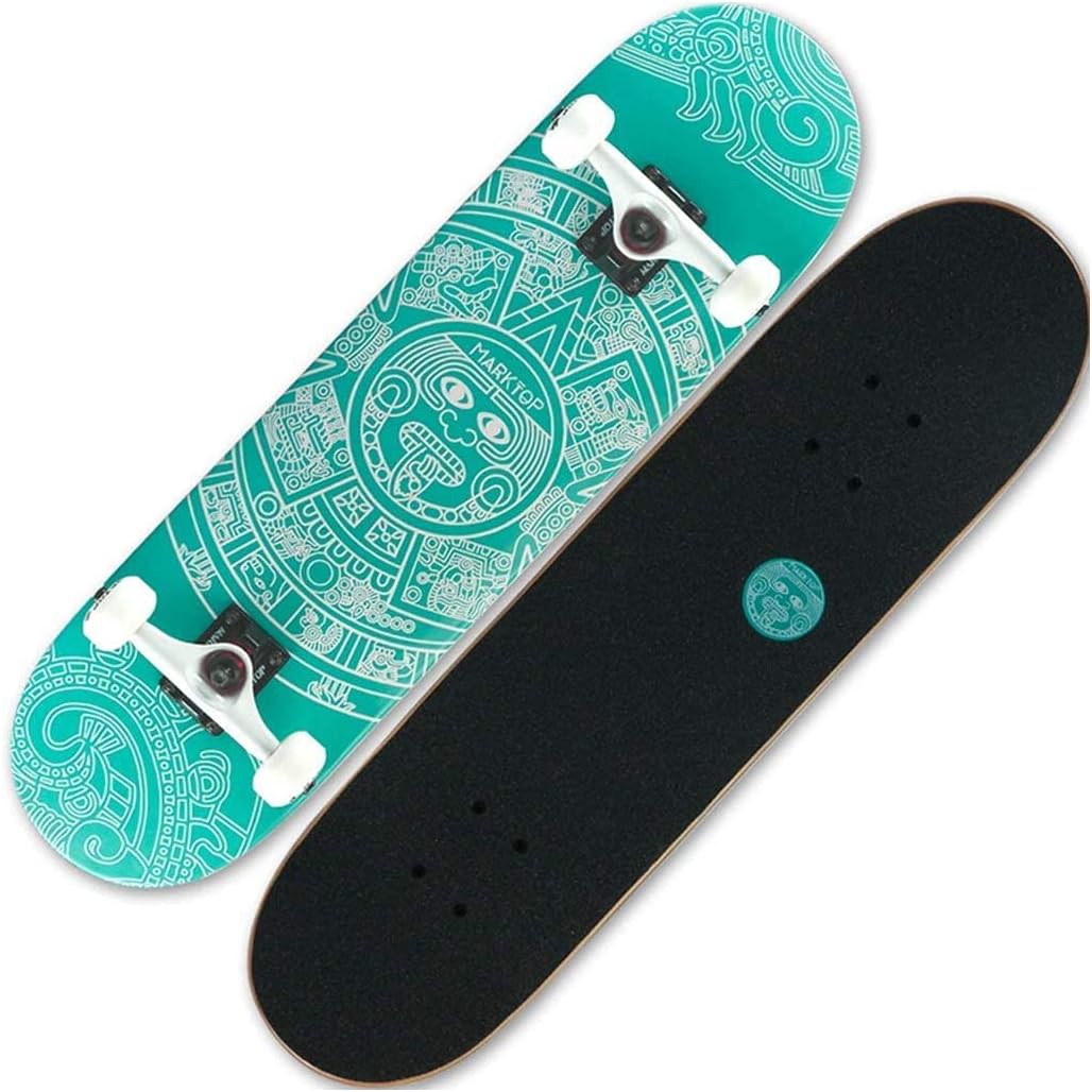 Four-Wheel Skateboard Road Professional Maple Skateboard Portable Adult Male and Female Double Twist Skateboard Suitable for Adults and Teenagers 31.5 inches