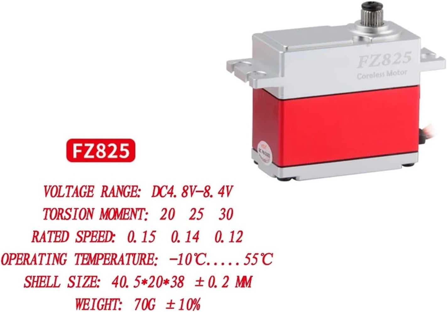 FZ825 25KG Full Metal Digital Fixed-Wing servo FZ589 FZ320 FZ10(FZ825)