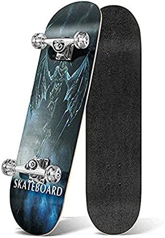 Four-Wheel Skateboard Bilateral Inclined Board Road Skills Maple Skateboard Professional Standard Double Kick Board Suitable for Adults and Young People