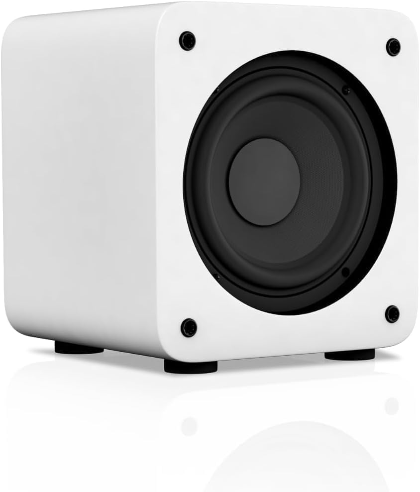 Audioengine S6 Powered Subwoofer - Mini 6 Inch 210 Watt Front-Firing TV Speaker for Music and Movie Lovers