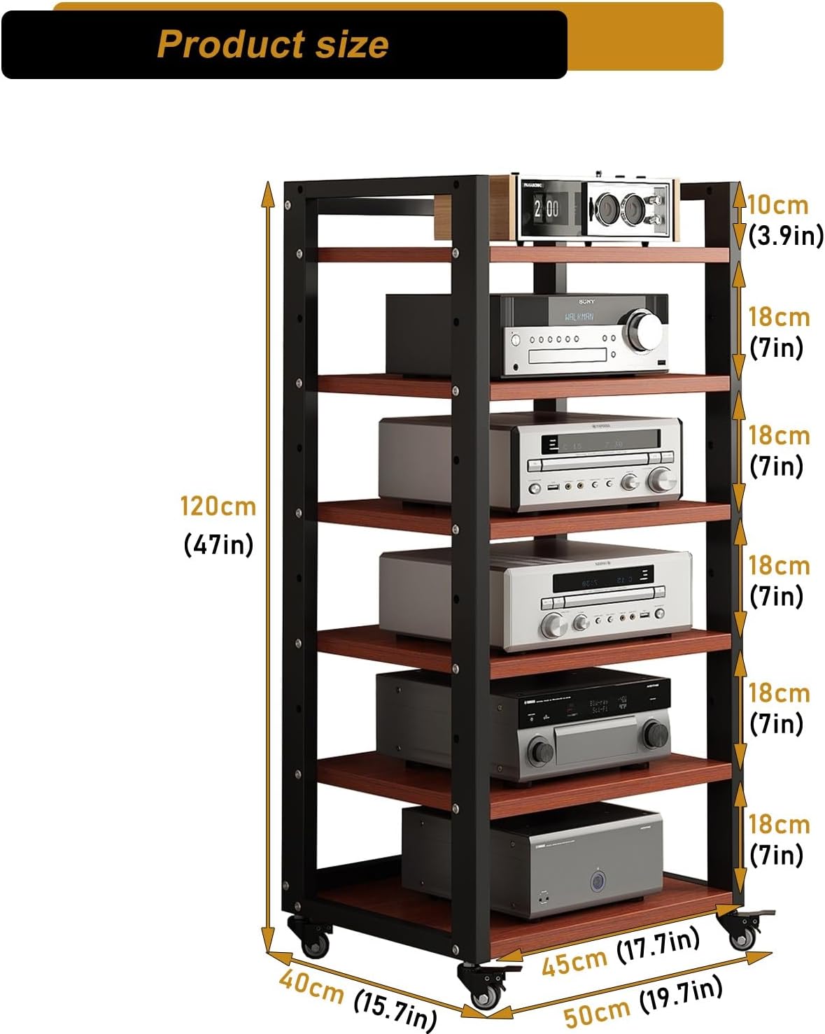 XEOKXOIT 6 Tier AV Media Stand