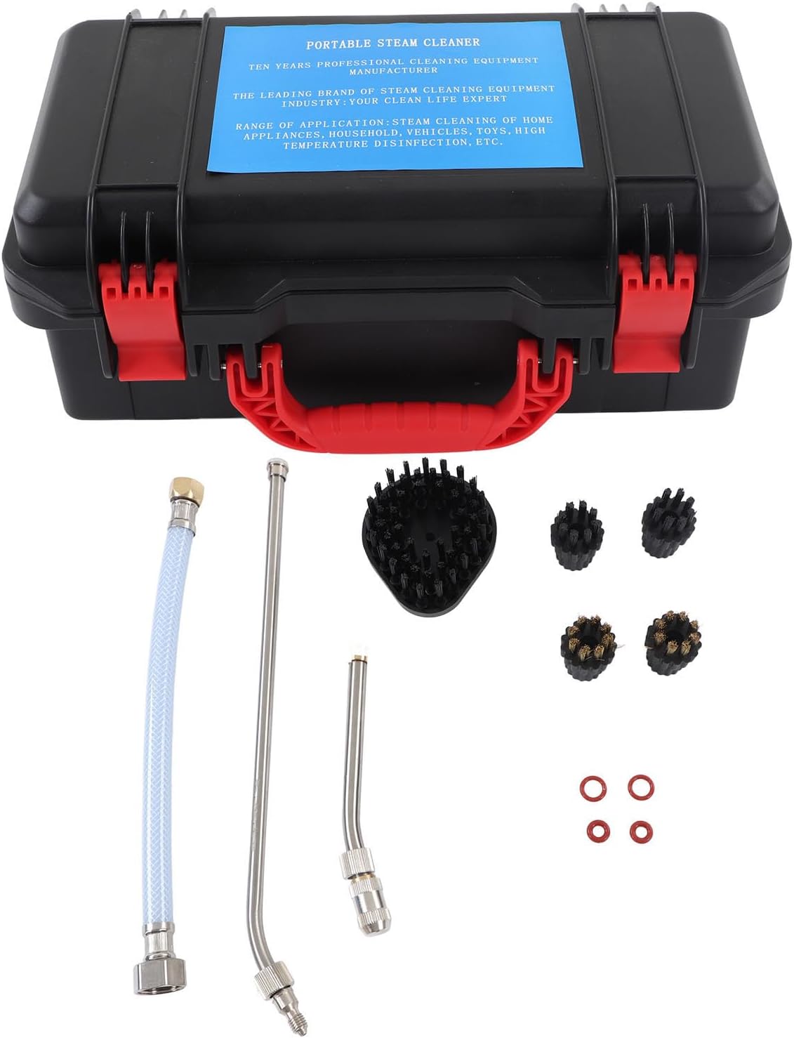 High Pressure Steam Cleaner, Long Life Heavy Duty High Power Commercial Grade Standard 4ft Water Inlet Hose High Temperature Cleaning Machine for Kitchens (1700W US Plug 110V)