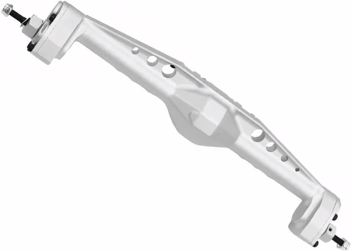 RC Vehicle Axles Compatible with Axial for Capra AXI03004 for LCG 1/10 RC Crawler Car Upgrade Parts Aluminum Alloy Front Rear Portal Axle with Servo Mounts(Color2,Front Axle and Rear Axle)