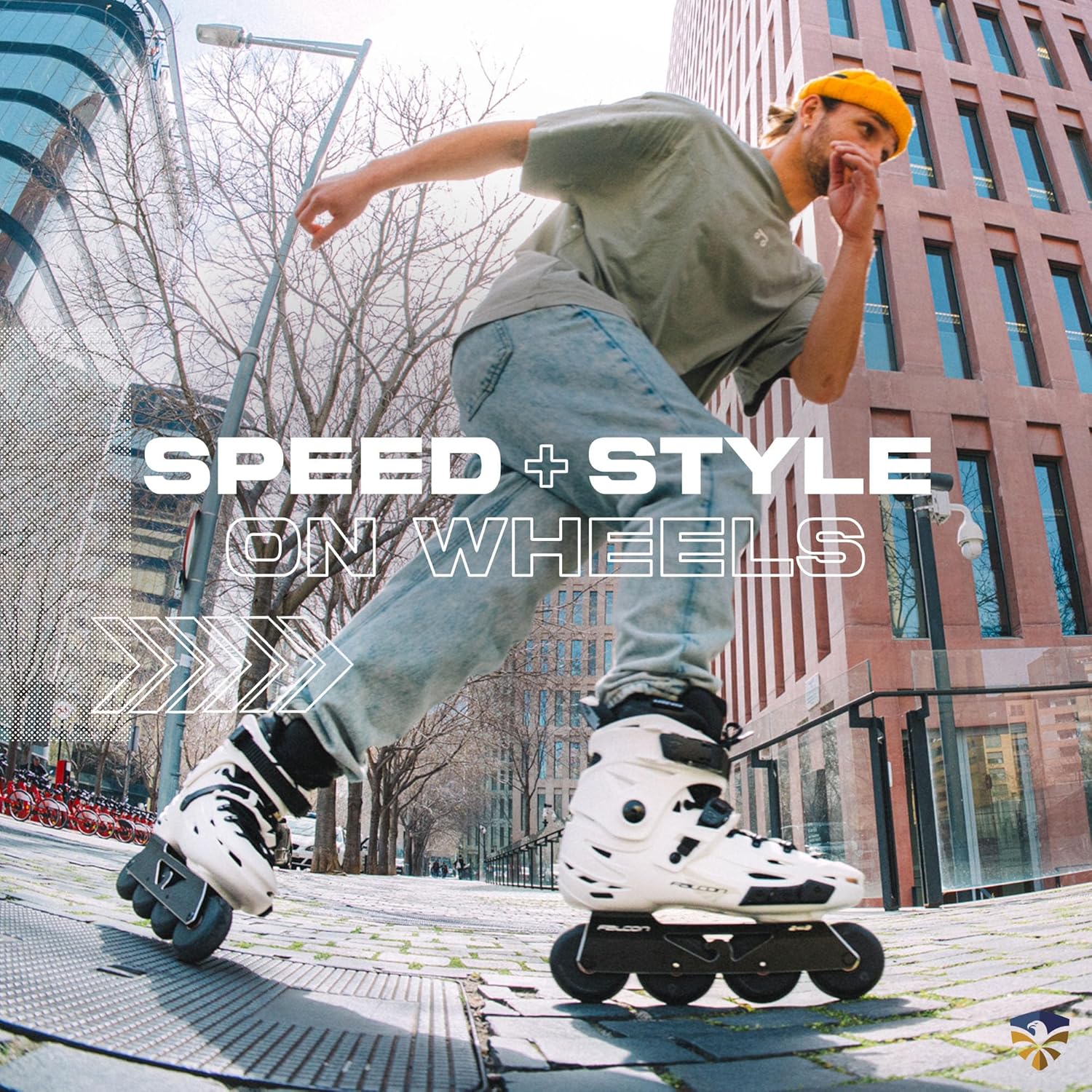 Flying Eagle F6 Falcon Pro Freeskates - Adult Inline Skates Urban, Inline Roller Skates Women, Skating Shoes, Adult Speed Skate for Skater Women - 11 Size Options