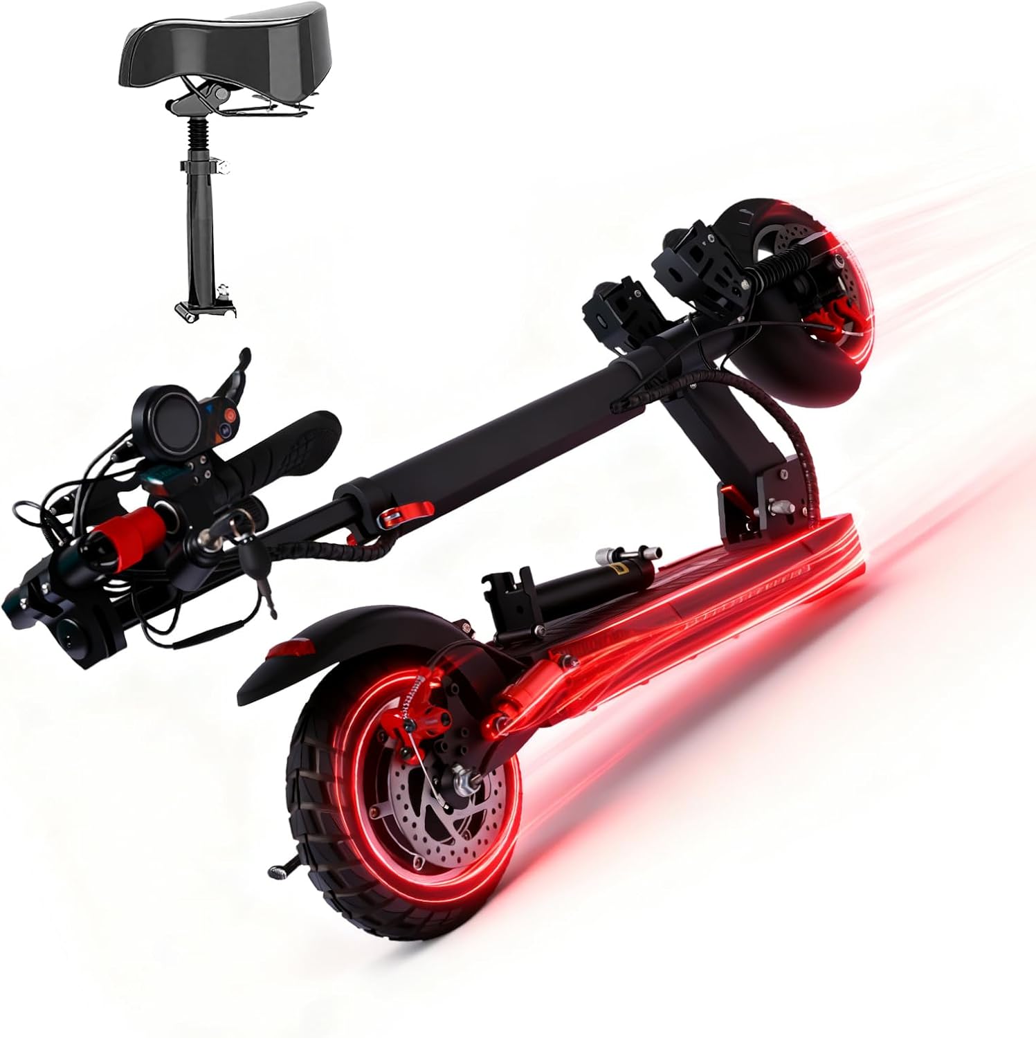 U7 800W All-Terrain Electric Scooter for Adults, 28MPH & 28Miles Range, 10