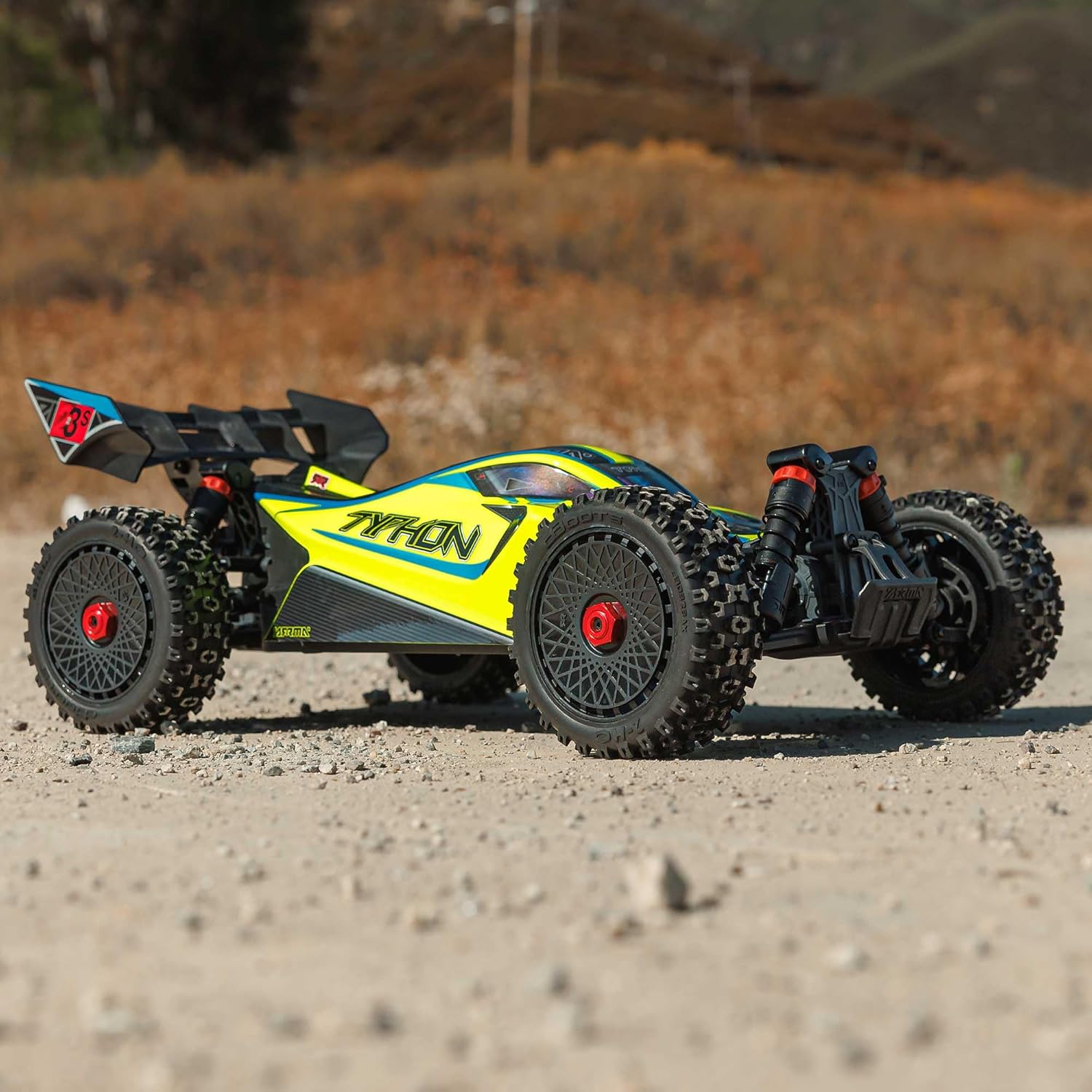 ARRMA RC Car 1/8 Typhon 4X4 223S BLX BRUSHLESS Buggy RTR (Battery and Charger Not Included) with DSC (Yellow), ARA4306V4T2