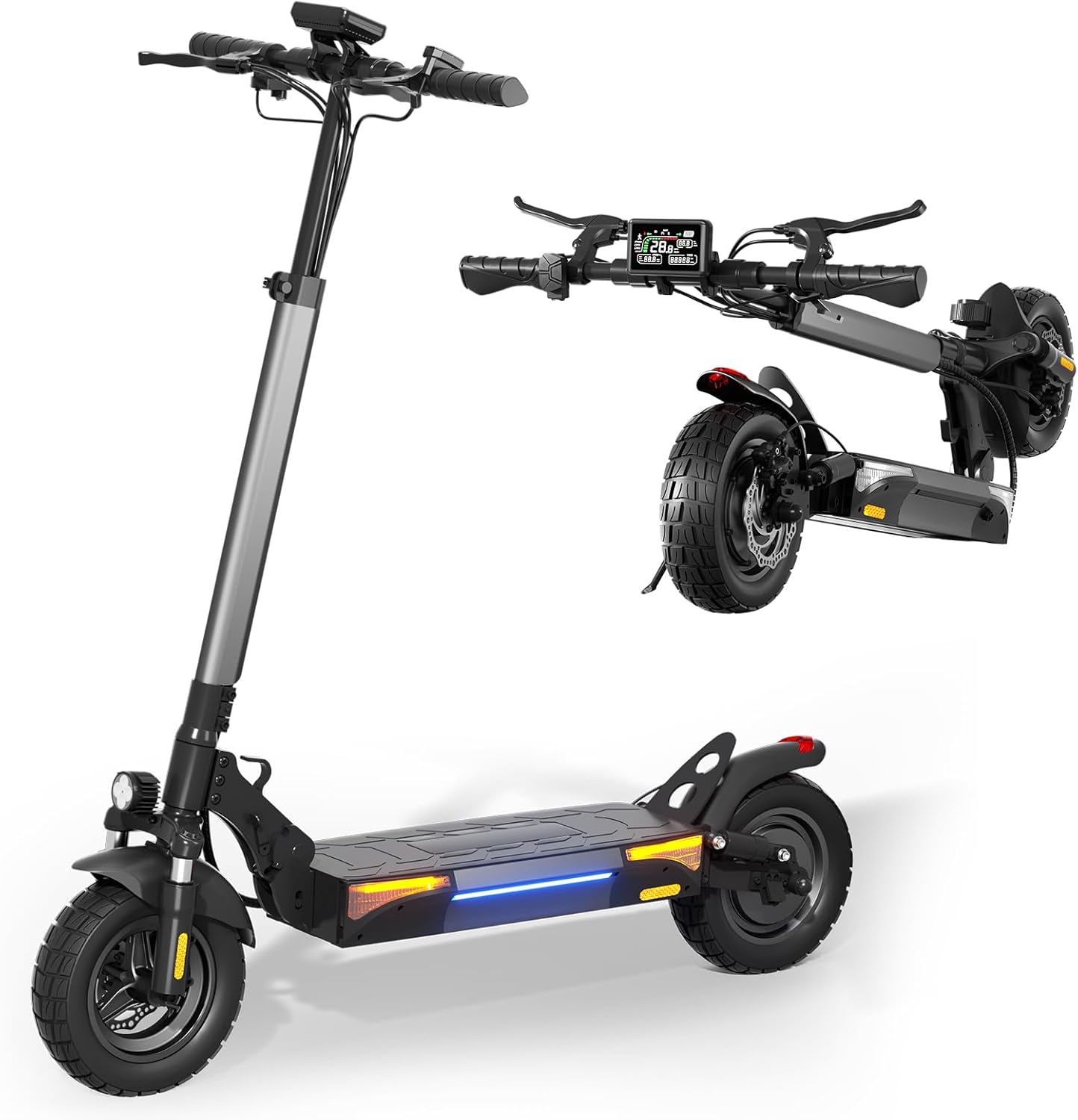 Electric Scooter, 500W/1000W/1500W Peak Powerful Motor, 18/25/28 Top MPH, 23/28 Miles Range, 8.5