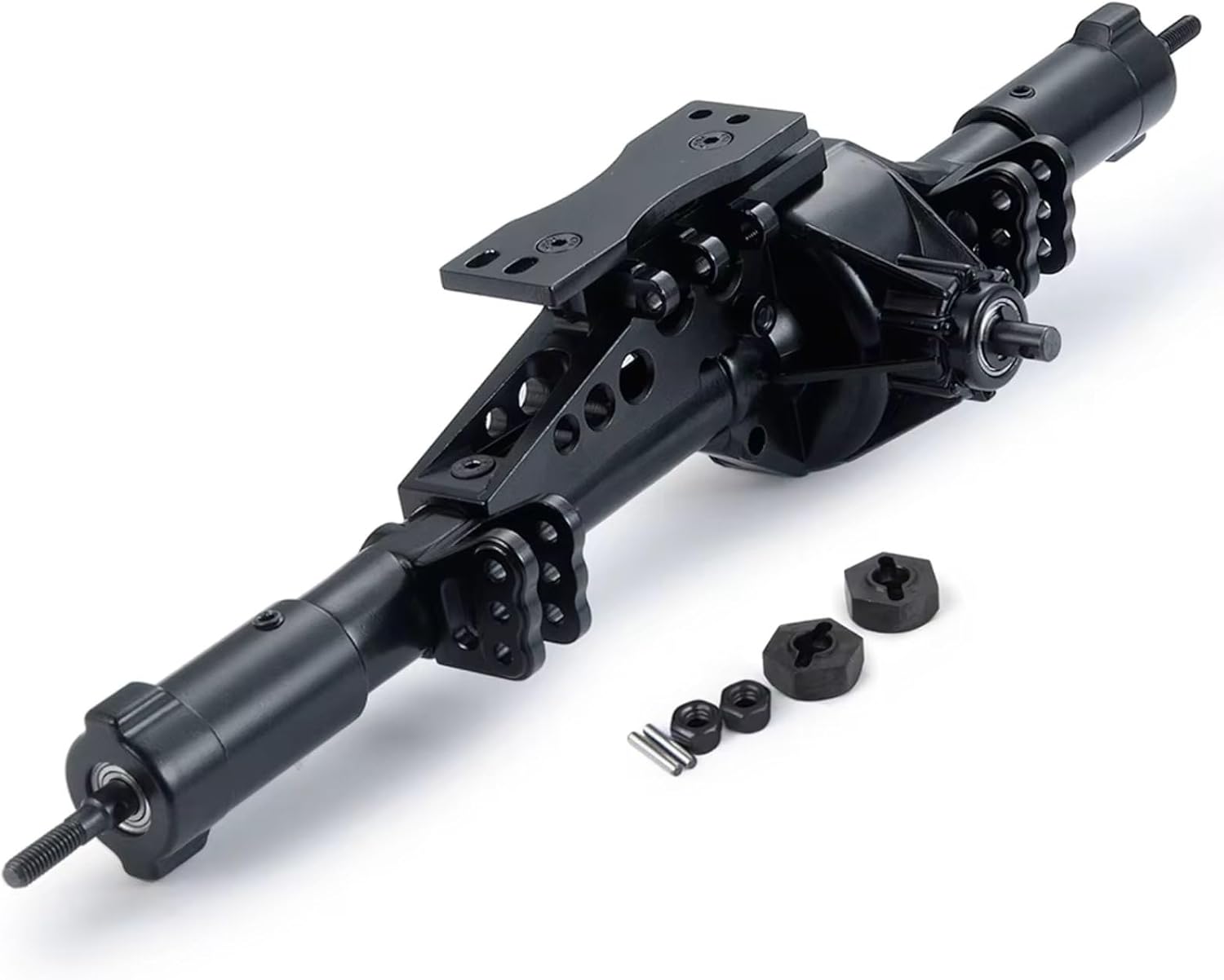 RC Repairs Models For Axial For Wraith 90018 1/10 Aluminum Alloy Straight Axle With Base RC Crawler Car Truck Model Upgrade Parts