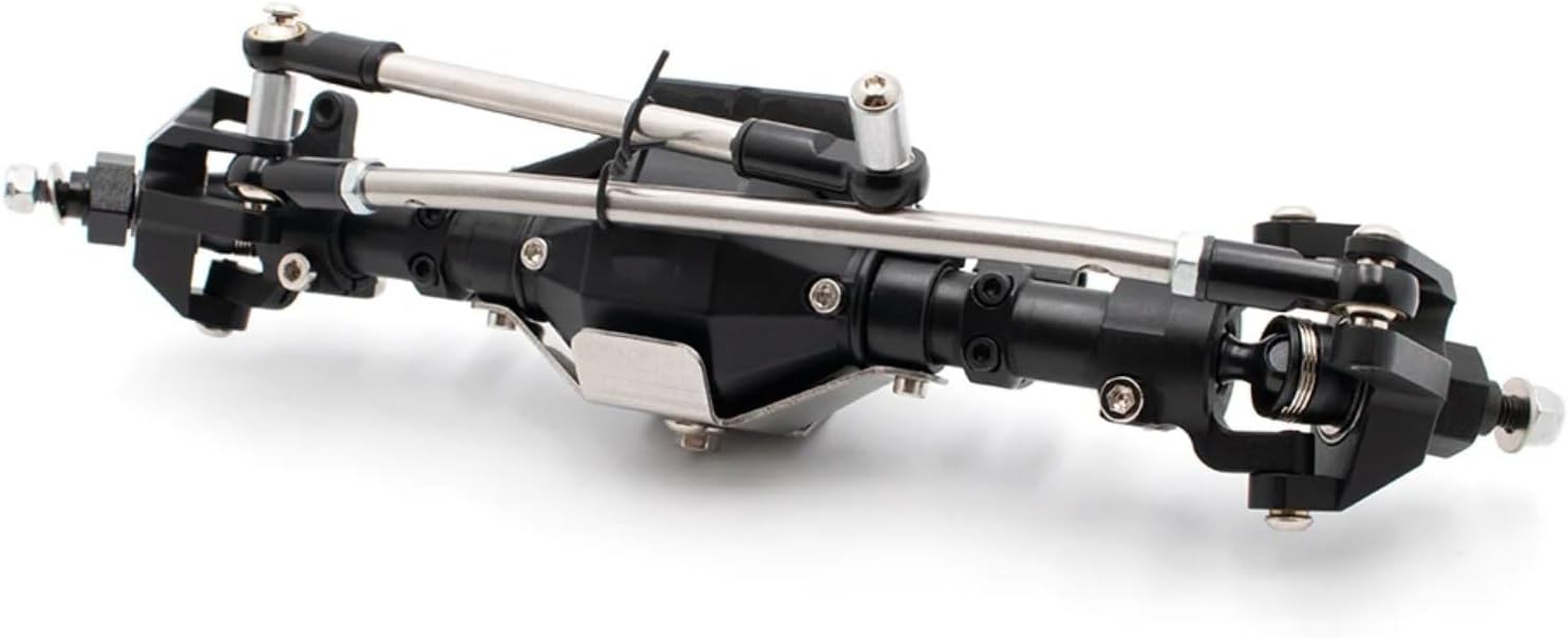 Rc Crawlers Axles For Axial For SCX10 II 90046 90047 For Racing 1/10 CNC Aluminum Front Rear Axle Set Upgrades Parts Accessories RC Crawler Car(Front)