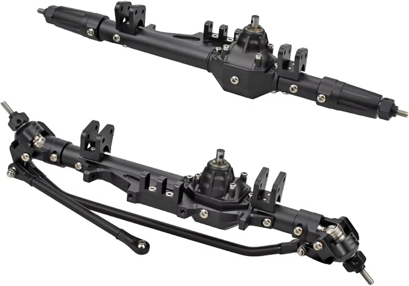 Compatible with Axial for Wraith for Rock for Racer 90018 90045 RR10 90048 90053 Aluminum Alloy Front Rear Axle 1/10 RC Crawler Car RC Accessories