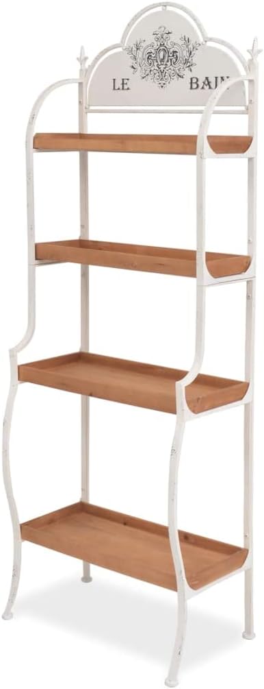 ZQQLVOO Vintage Style,Bookshelf,Bookcase,Display Shelf,Storage Shelf,Freestanding Shelving Unit,for Living Room,Bedroom, Kitchen,Study,Bathroom,Powder Room,Hallway,Office,Library,23.2