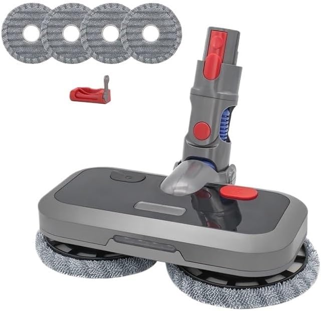 XvuaTeIw Attachment Compatible with Dyson V7 V8 V10 V11 V15 Wireless Vacuum Cleaner Wet & Dry Mop Cleaning Head Floor Brush Replacement Parts