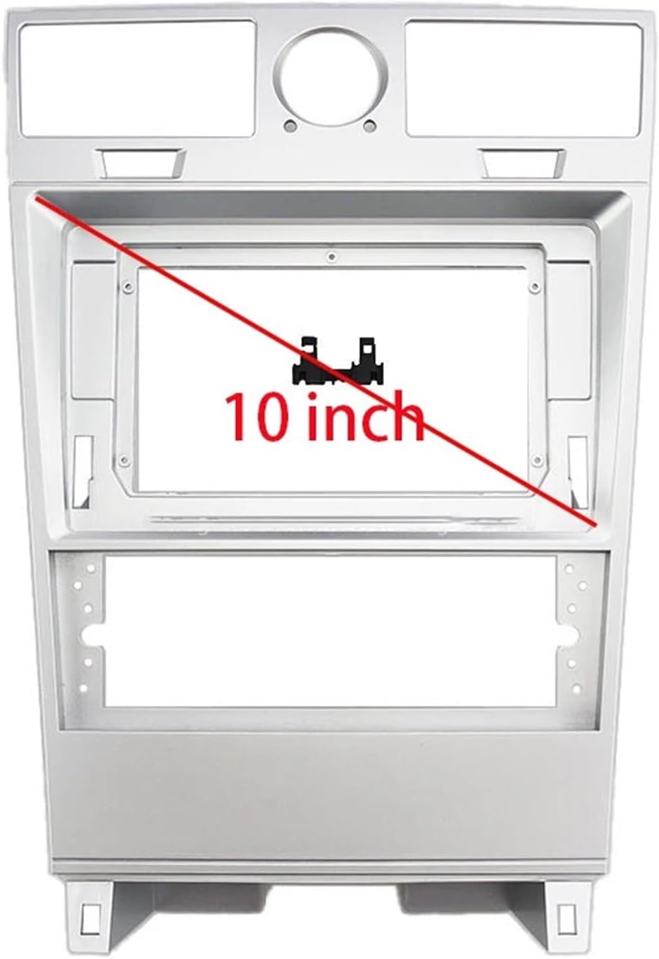 OLKUTIVQ 2 Din Radio Fascia Compatible for Navigator 2005-2006 Audio GPS DVD Stereo CD Panel Dash Mount Installation Trim Kit Frame