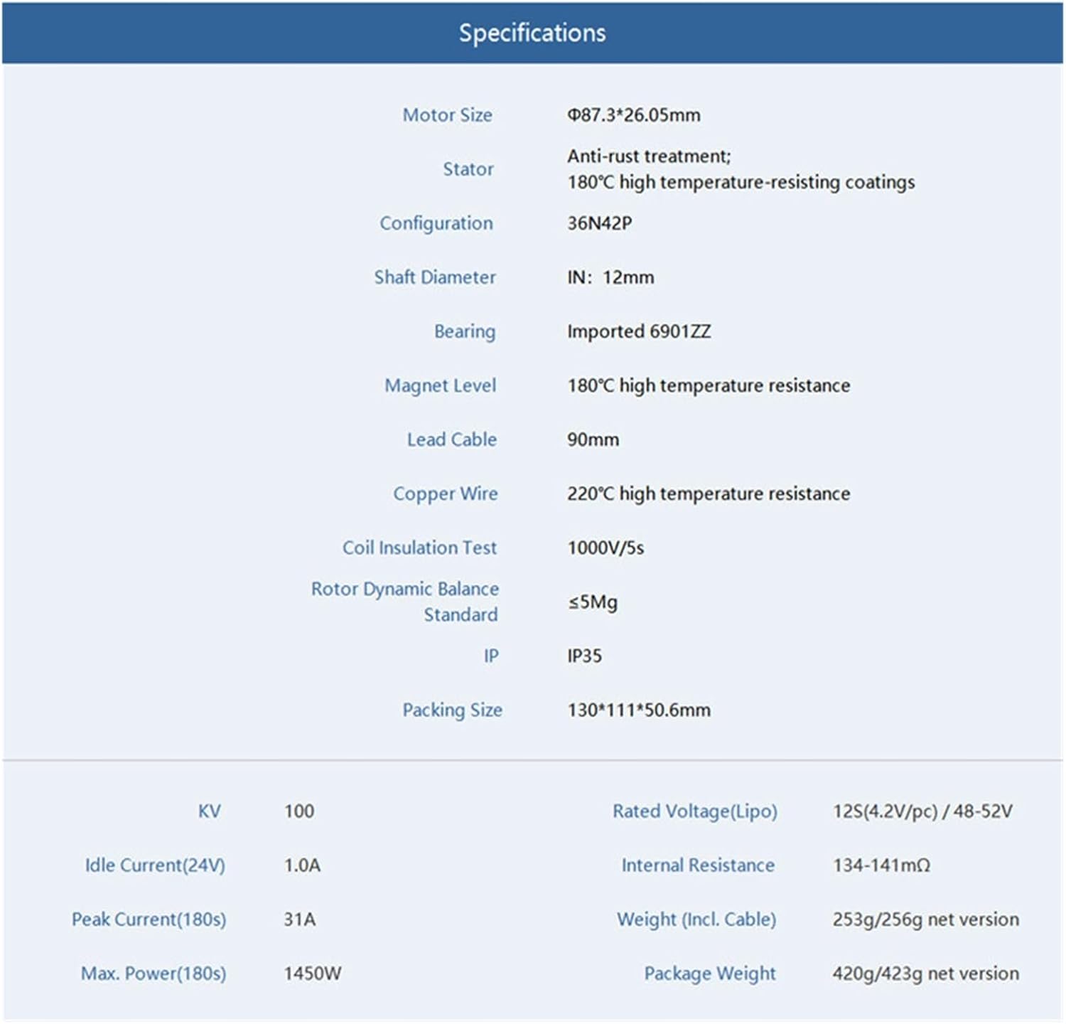 Brushless Motor U8II Multi-Rotor Drone Motor KV100