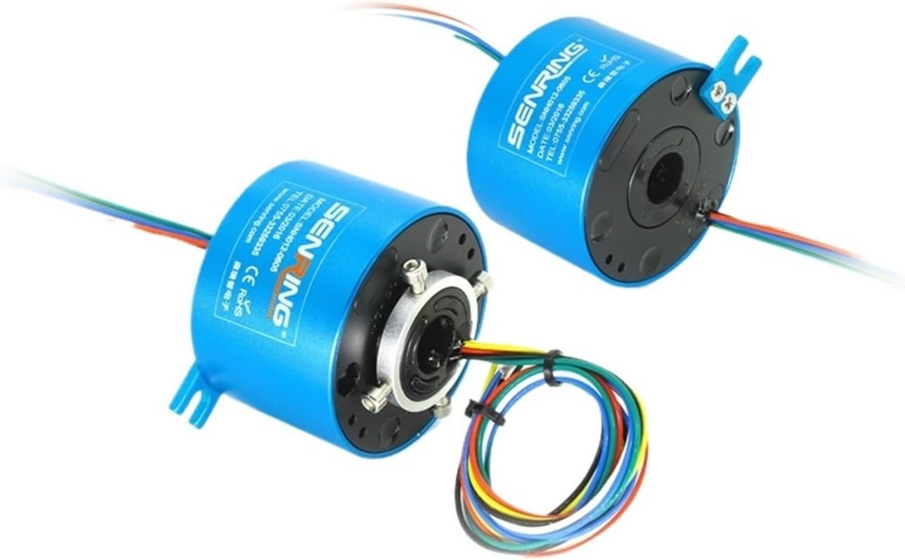 1PCS Ac Generator Used Slip Ring 6 Circuits signal/2A of Through bore Slip Ring 12.7mm (0.5')