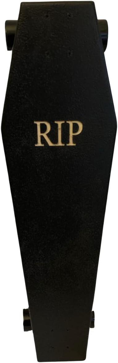 Coffin Death Tarot Black Skateboard | Longboard | 42x12 | Coffin Croozer