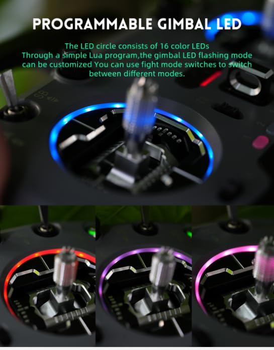 V14MAX FPV RC Radio Controller, Professional Remote Transmitter with OLCD Display, for RC Drones and Aircraft elrs fpv controller drone rc radio transmitter remote control (YELLOW)