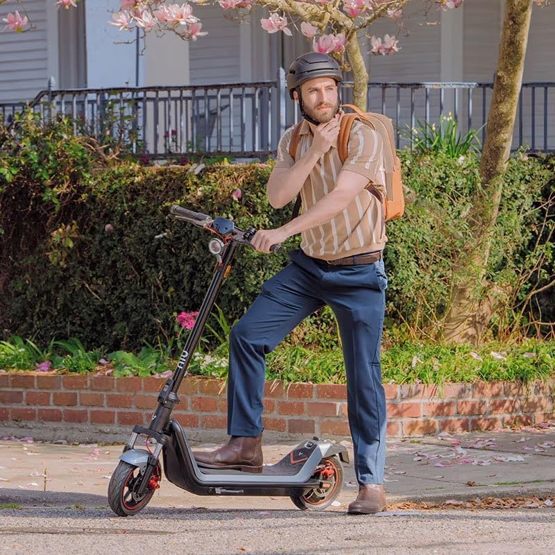 NIU K100P/K300P/K300X Electric Scooter Adult - E Scooter with Suspension, 600-1000W Peak Power, 18-37.3 Miles Max Range, Top Speed 17.4-23.6MPH, Commuting E-Scooter