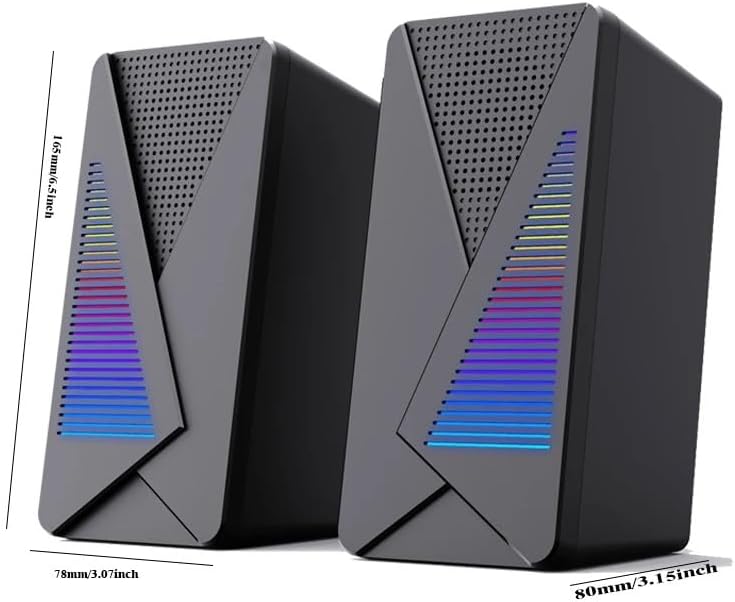 Speakers Anvil Stereo Surround Music Gaming Sound Bar for Computer Desktop PC Loudspeakers