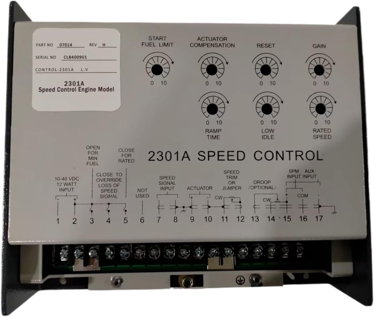 Speed Controller 2301A 9907-018 Speed Governor Control Panel