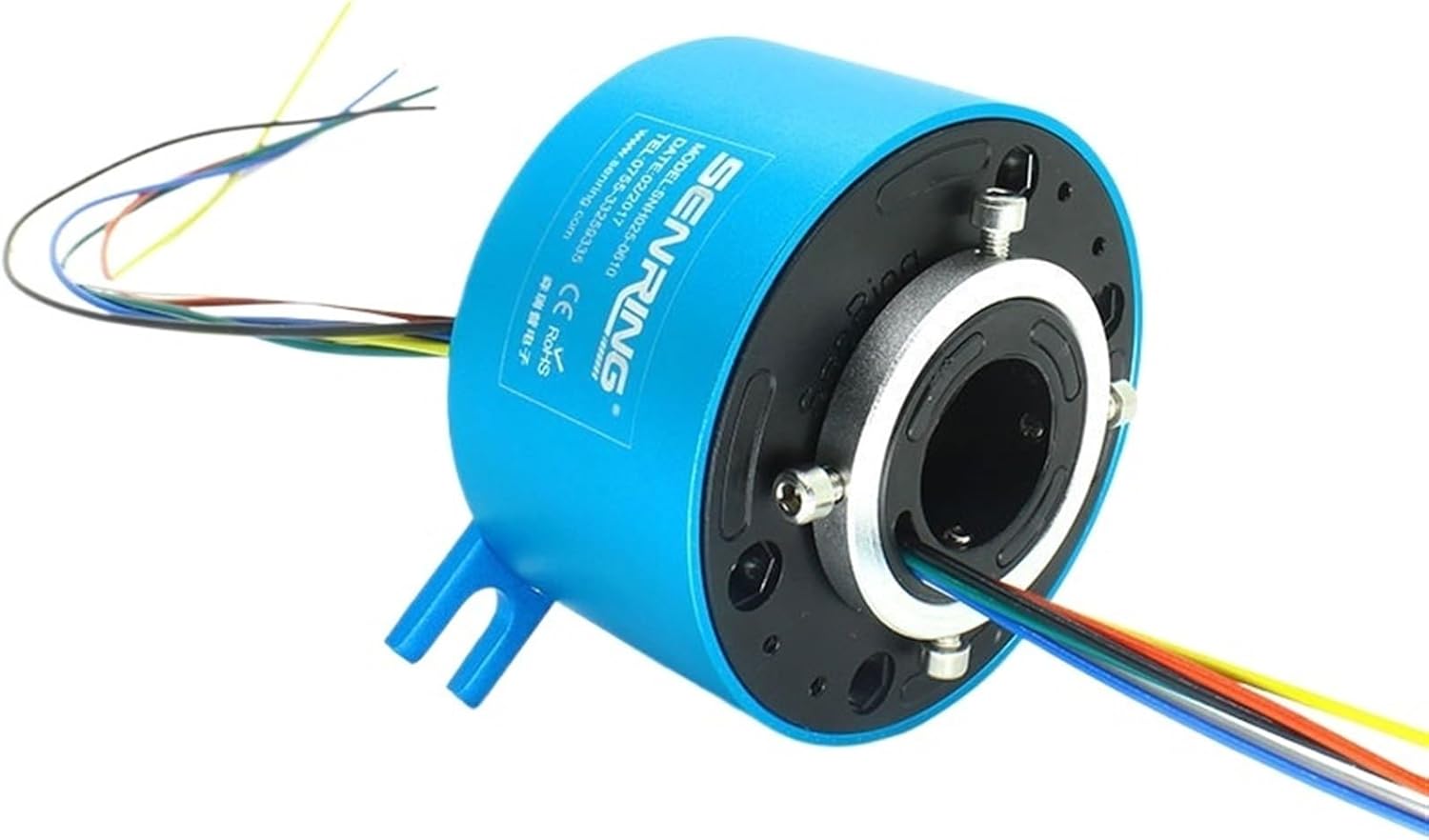 Through Hole Slip Ring 2 Wires/Circuits Signal 2A Contact with bore Size 25.4mm