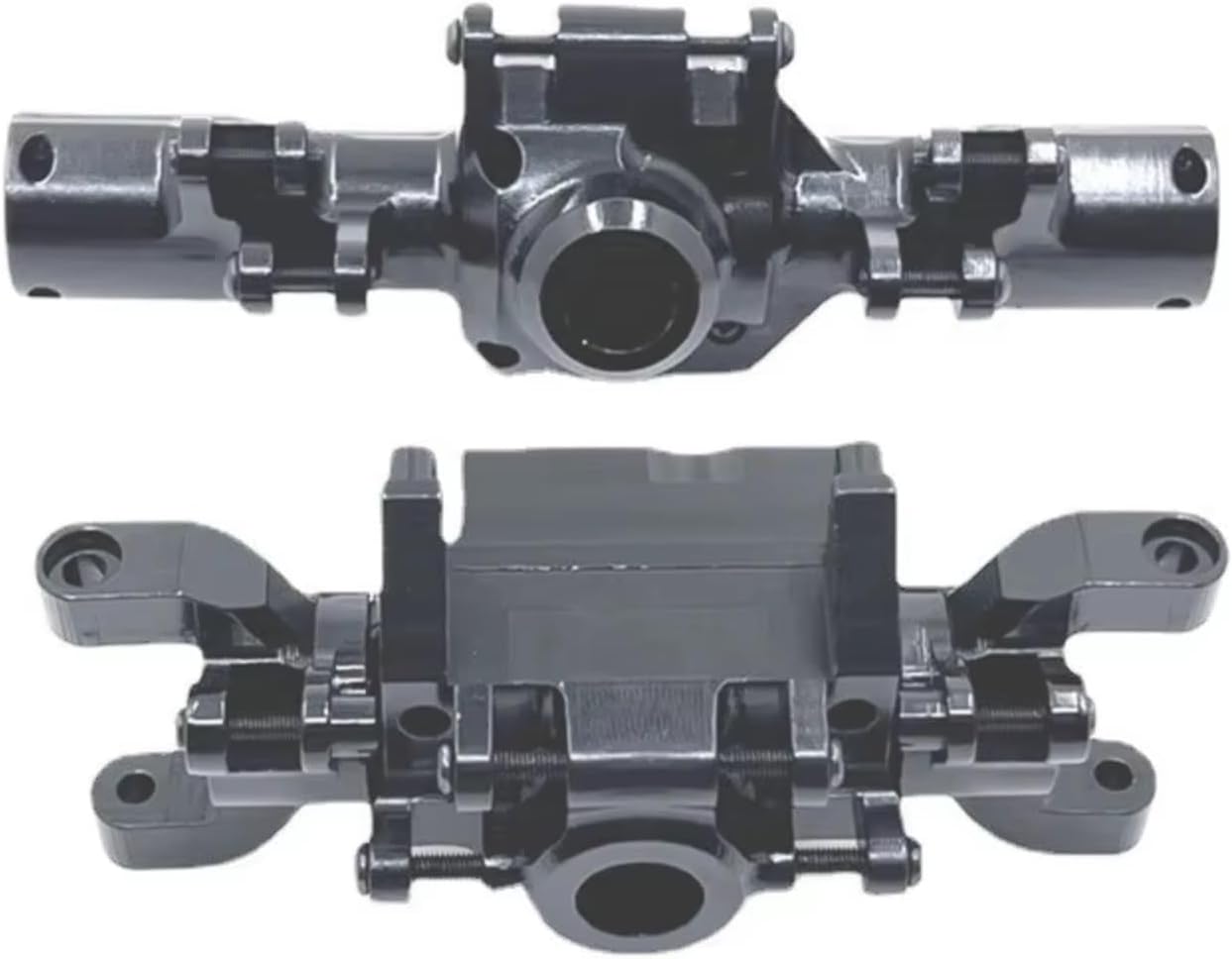 RC Cars Parts For Huangbo ZP1001 ZP1002 ZP1003 ZP1004 1/10 Metal CNC Front And Rear Axle Shell RC Car Upgrade Parts(Black)