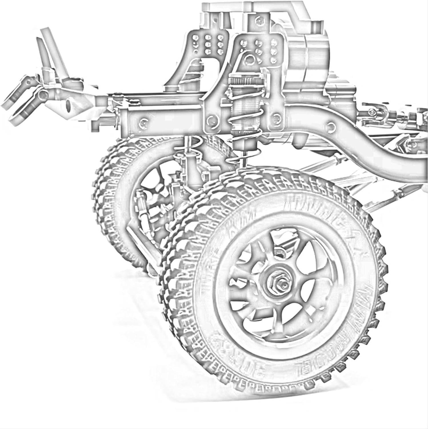 RC Car Accessories Compatible with MN Model for MN128 for MN86 G500 1/12 Remote Control Crawler Cars Spare Parts Metal Upgrade Modified Frame(White)