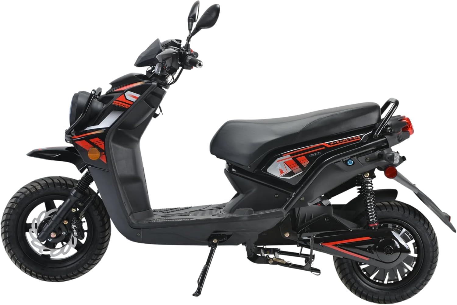 Venom E-Moped 2000W Brushless Motor 72V Lead-Acid Battery | 30-50 Mile Range | Hydraulic Disk Brakes | Solid Suspension | 32