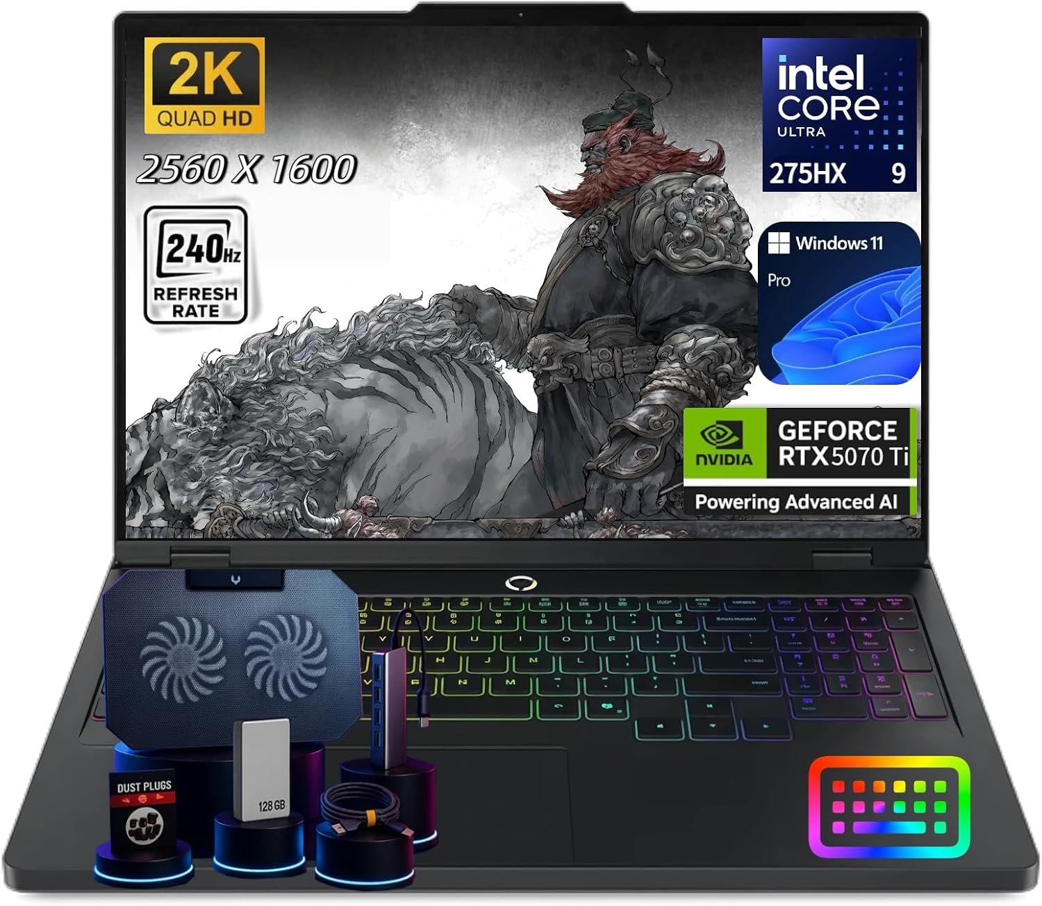 Lenovo Legion Pro 5i Gen 10 Gaming Laptop - Core Ultra 9 275HX, GeForce RTX 5070 Ti 12GB GDDR7, 16