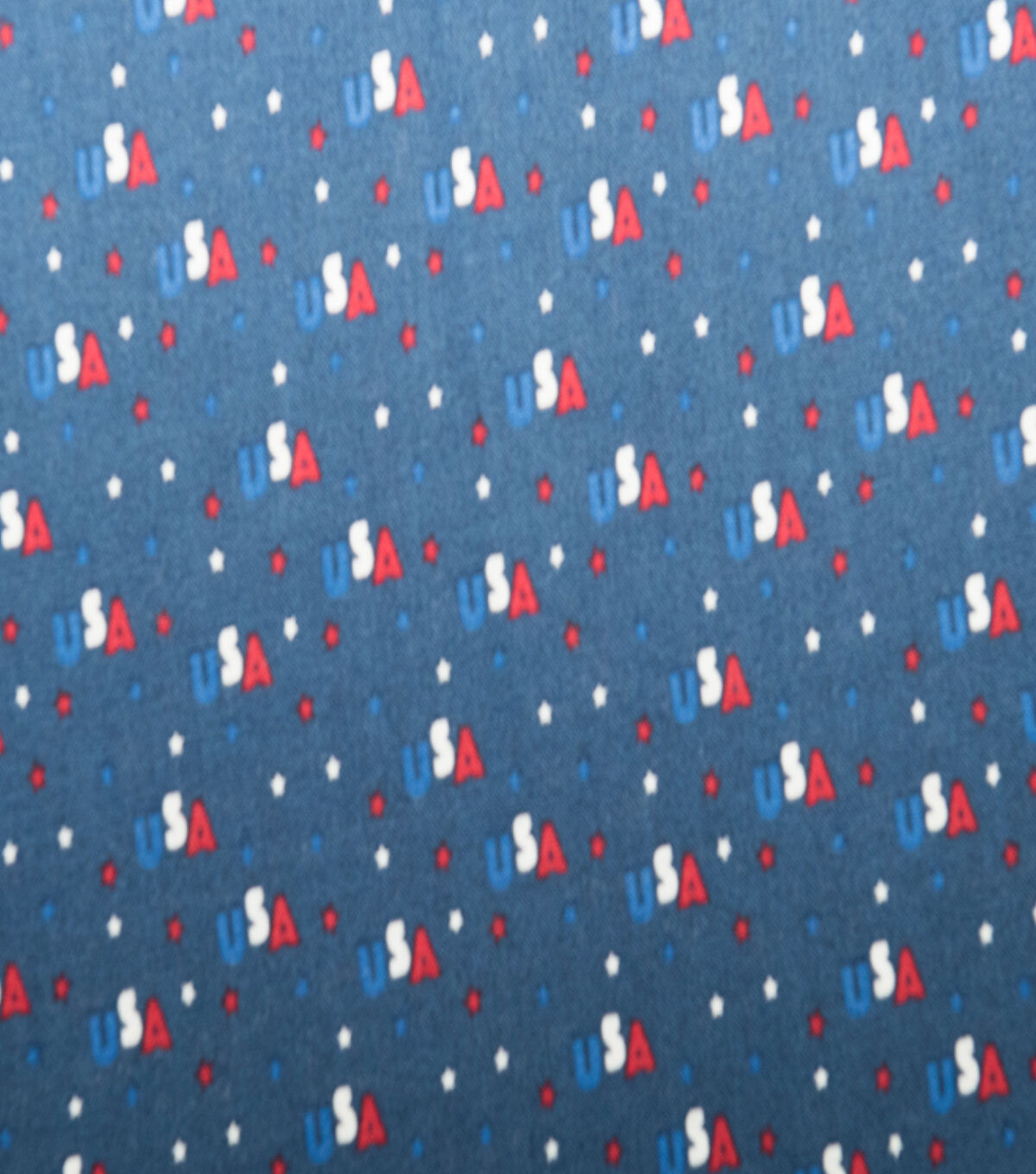 USA On Navy Patriotic Cotton Fabric