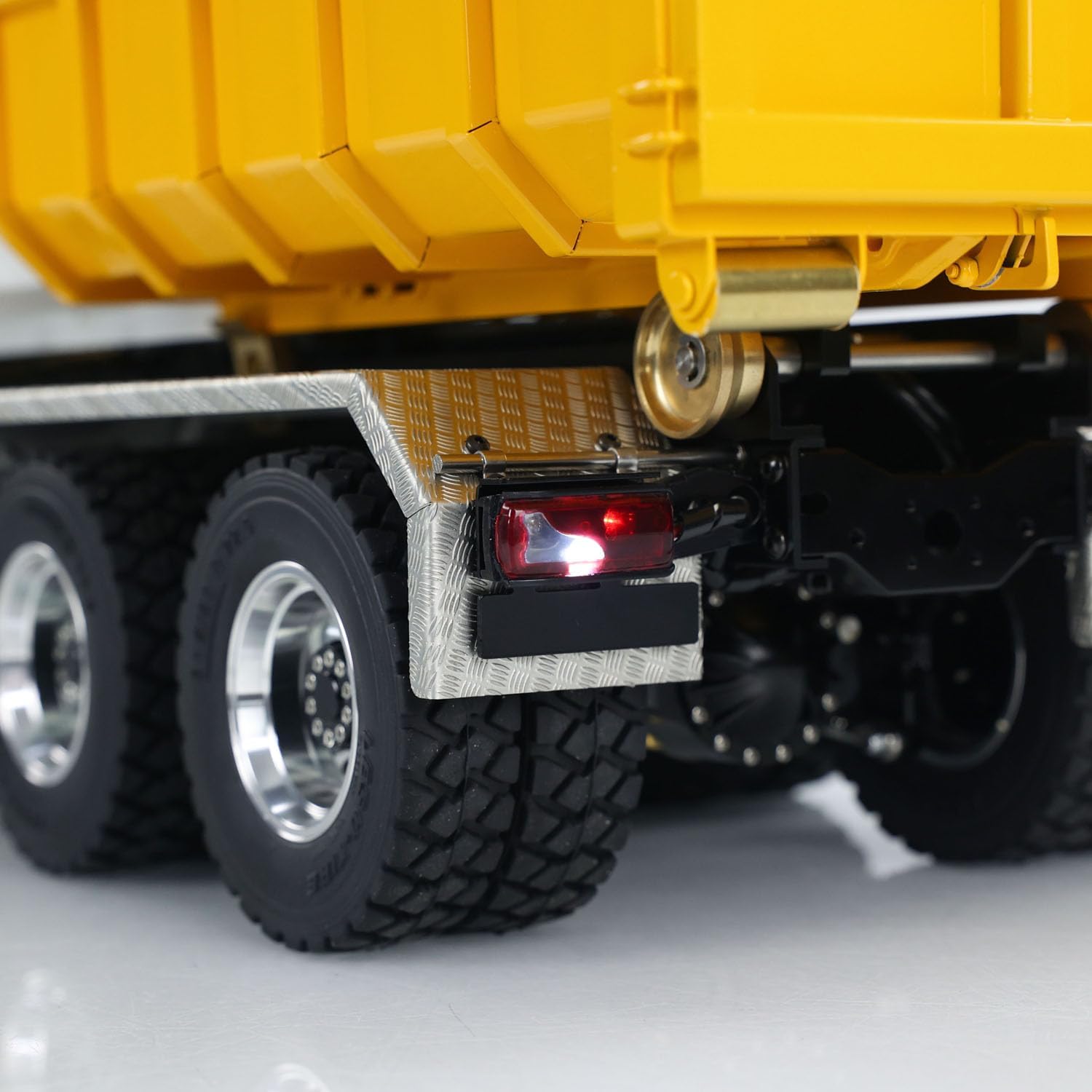 LESU 8x8 1/14 RC Hydraulic Roll On Dumper Truck RTR 2-Speed Transmission Lock Differential Radio Control Full Dump Cars Light Sound System Motor Servo ESC Hobby Grade Model