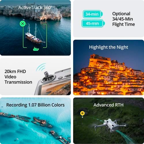 DJI Mini 4 Pro Drone with RC 2 Controller | 4K HDR Camera Omnidirectional Obstacle Sensing | 34-Min Flight Time (CP.MA.00000732.01) + BackPack + Landing Pad + 64GB Card + More