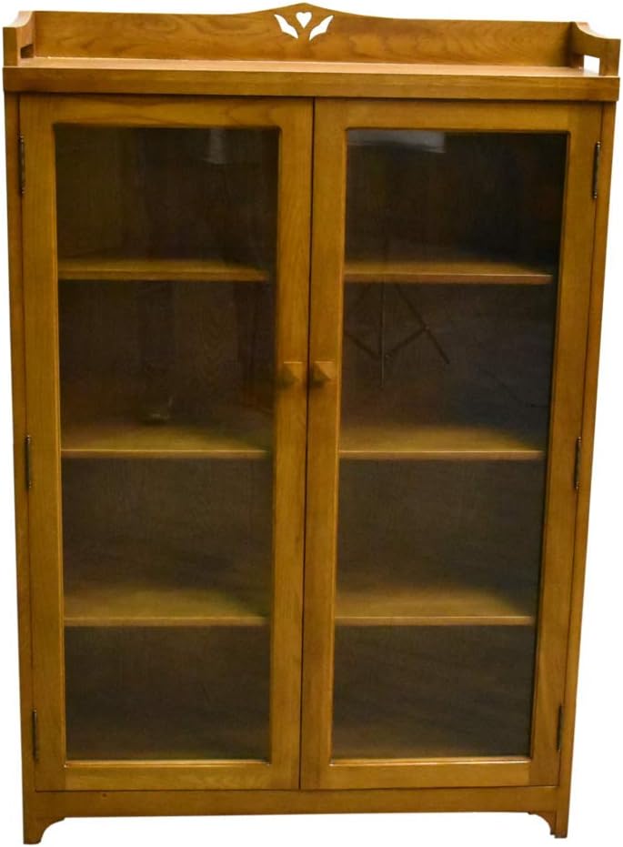 Crafters and Weavers Mission Bookcase/Curio Cabinet - Michael's Cherry