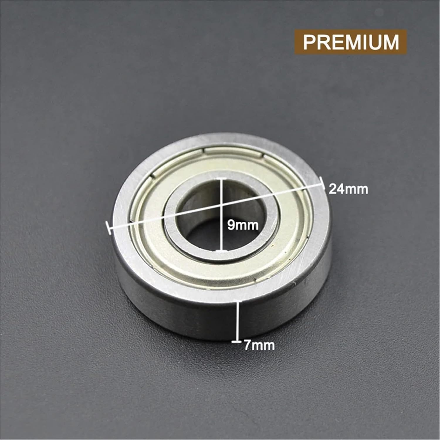 10-100pcs 608 606 607 609 625 626 627 628 ZZ 2RS 2Z DDU Bearings High Performance Roller Skate Skateboard Wheel Bearing(609 ZZ Premium,100Pcs)