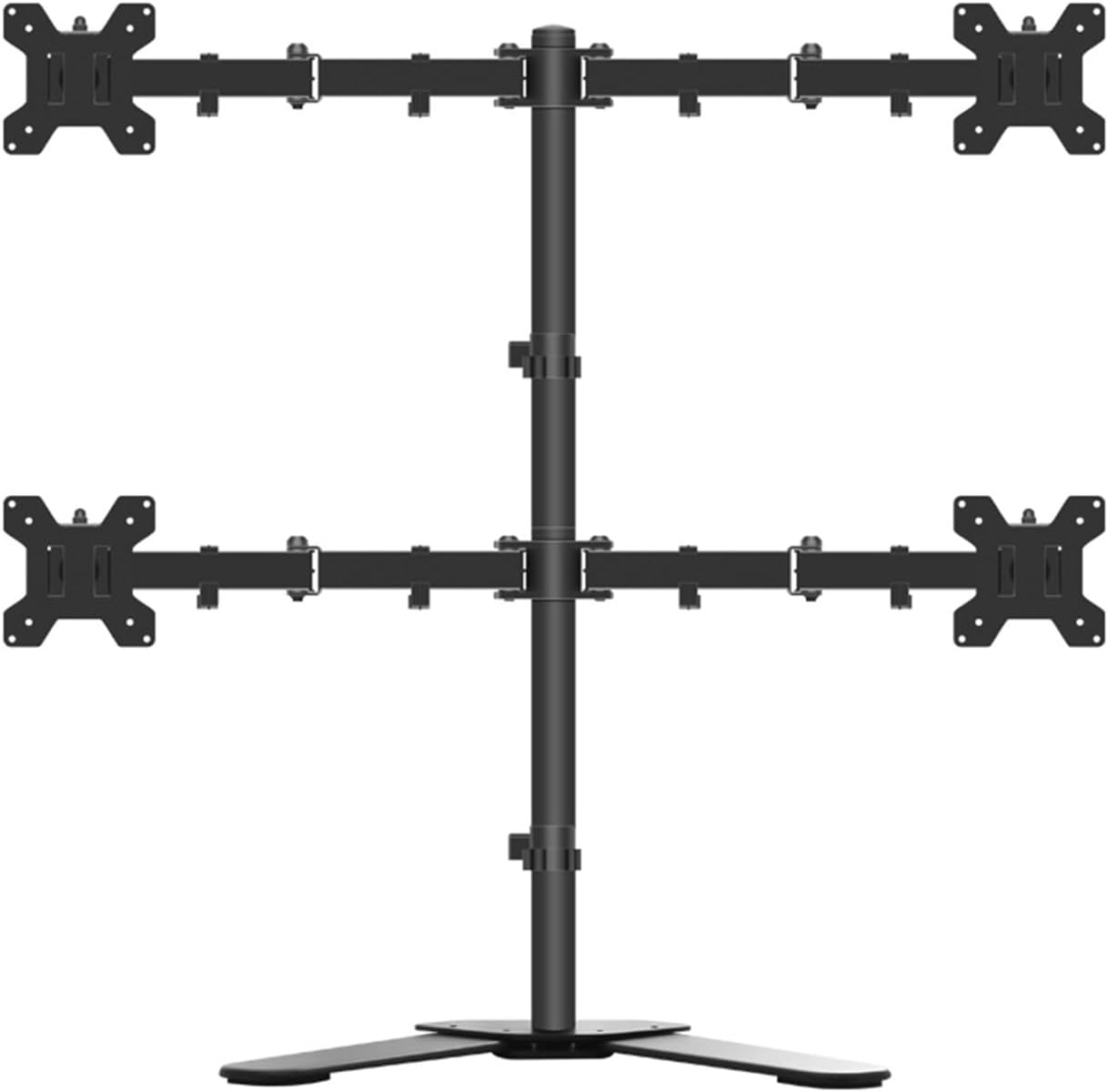 Four-Screen Monitor Stand Hanger Splicing Computer Desktop Upper and Lower Multi-Screen Lift Rotating Base Shelf(Four Screen Base)