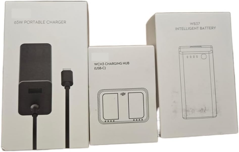 for DJI T40 Remote Controller's 65W Charger+Hub+WB37 Battery Combo